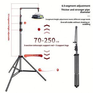 Spotlight Night Market Street Verkaufs lampen ständer Camping Teleskop Tragbare Stütz stange für Hängelampen Außen beleuchtung - Product Image 4