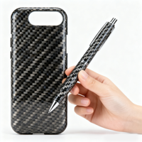 Stylo d'affaires en fibre de carbone ultra-léger, résistant aux rayures, stylo de luxe pour le bureau, cadeau, certifié CE