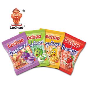 OEM ODM fabrika özel etiket asya tatlılar lal şeker kaplı ekşi jöle şeker Caramelo şeftali yüzük sakızlı şeker - Product Image 3