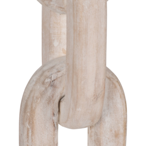 Portacandele a Catena in Legno, Moderno Candelabro a Colonna per Caminetto, Ingresso e Tavolo da Pranzo - Product Image 5