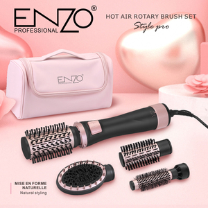 <span class=keywords><strong>ENZO</strong></span> EN-756 OEM ODM Styler professionale 4 in 1 piastra a pettine ioni negativi <span class=keywords><strong>Auto</strong></span> rotazione aria calda Set spazzola per asciugacapelli - Product Image 3