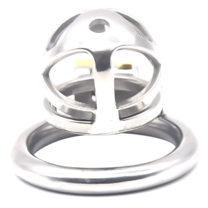 Jaula de <span class=keywords><strong>castidad</strong></span> para hombre, dispositivo de pájaro hueco, <span class=keywords><strong>candado</strong></span> de acero inoxidable 304, restricción, juguete sexual para adultos - Product Image 2