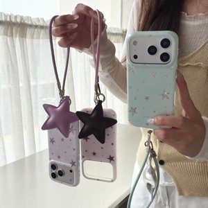Coque de téléphone portable IMD Fashion INS Colorfu Shining Stars pour iPhone 17 16 15 Pro Max, étui souple antichoc scintillant avec cordon - Product Image 6