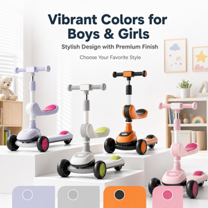 Patinete Infantil de Marca Privada OEM ODM, Patinete Plegable de 3 Ruedas para Niños, Color Personalizado, Ruedas LED para Exportación al Por Mayor - Product Image 5