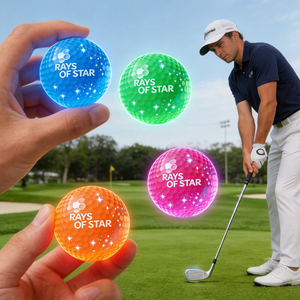 <b>LED</b> <b>Light</b> up Golf Ball with <b>Star</b> Alignment Aid Customizable Colors for Enhanced Accuracy and Visibility on Night - Product Image 2