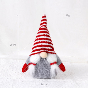 Decoraciones Navideñas, Adorno Colgante para Árbol de Navidad, Muñeco Gnomo sin Rostro de 20 cm, Decoración para Fiestas Navideñas en Casa, Regalos - Product Image 3