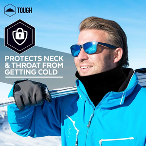 Calentador de cuello para hombre y <span class=keywords><strong>mujer</strong></span>, polaina polar de invierno, <span class=keywords><strong>bufanda</strong></span> de tubo de esquí y mascarilla de media cara de Snowboard, cubierta facial - Product Image 5
