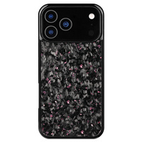 Coque de téléphone magnétique en fibre de carbone pour iPhone 17 Pro Max 17 Air, cadre antichoc en TPU avec texture antidérapante