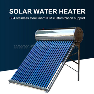 Système de chauffe-eau solaire compact 100L-300L pressurisé/non pressurisé, panneau plat/tube sous vide pour maison, hôtel ou usage commercial - Product Image 3