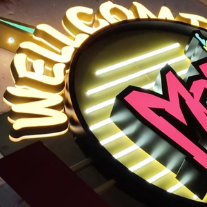 3D ngoài trời ánh sáng biểu tượng dấu hiệu LED chiếu sáng dấu hiệu Acrylic thư ký Logo kinh doanh cho cửa hàng quảng cáo dấu hiệu tùy chỉnh - Product Image 3