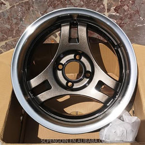 גלגלי Roc Custom Gunmetal 15 אינץ' מחושלים JDM 5x114.3 4x100 SA3R חישוקי סגסוגת 3 צלעות מחושלות עבור ניסאן - Product Image 1