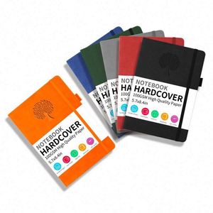 Cuaderno de Reuniones Personalizado Promocional, Tapa Dura, Grabado en Relieve, Encuadernado con Líneas, Correa Elástica, Libro con Bolsillo - Product Image 4