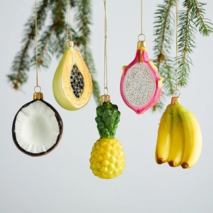 Décoration <span class=keywords><strong>de</strong></span> Noël en verre marin peinte à la main, écologique, en forme <span class=keywords><strong>de</strong></span> biscuits au chocolat - Product Image 3