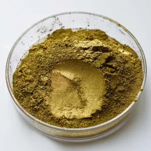 Yağ bazlı kaplamalar baskılar ve boyama bakır bronz tozu için altın elmas SRG302 zengin altın bakır bronz tozu 30um