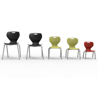 Chaises d'école modernes et élégantes en métal double bureau, pliables, en bois, confortables pour les enfants, pour les élèves juniors de 5 à 10 ans