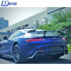 สปอยเลอร์คาร์บอนไฟเบอร์ปลอมแปลงสไตล์ <span class=keywords><strong>RT</strong></span> สำหรับ Mercedes Benz AMG GT GTS GT Wing - Product Image 3