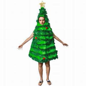 Chất Lượng Cao Kỳ Nghỉ Cosplay Trang Phục Cổ Điển Màu Đỏ Màu Xanh Lá Cây Elf Thiết Kế Dài Tay Áo Mềm Polyester Giáng Sinh Elf Trang Phục - Product Image 5