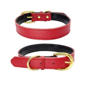 도매 애완 동물 액세서리 정품 럭셔리 일반 가죽 개 목걸이 - Product Image 2