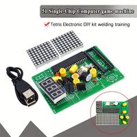 Kit de plateau de jeu DIY 51 SCM Chip Retro Electronic Soldering Practice Console Maker Small Production Student Lab