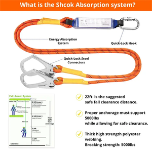 Arnés <span class=keywords><strong>de</strong></span> Seguridad Ajustable para Trabajos en Altura, Rescate, Espeleología, Rappel, Protección Corporal Completa, Protección <span class=keywords><strong>de</strong></span> Cintura para Escalada - Product Image 4