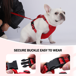 Nuevo arnés táctico solo para perros pequeños, ligero, cómodo, a prueba de Escape, chaleco estilo H, conjunto de arnés reflectante para perros - Product Image 3
