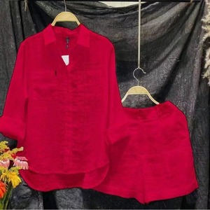 Completo Camicia Elegante Casual Oversize Primaverile/Autunnale Stile Occidentale Monocolore Effetto Ringiovanente Bdhb - Product Image 6