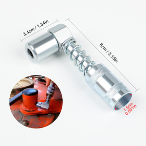 LockNLube 8-Piece <b>Quick</b> Connect Lubrication Accessory Kit For Machine Lubrication <b>Connectors</b> Silver Aluminum - Product Image 2
