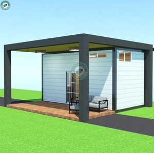 Maison modulaire complète avec <span class=keywords><strong>mezzanine</strong></span>, une chambre, une salle de bain, petite maison de villégiature avec véranda en France - Product Image 3