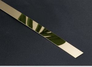 Moderno Autoadhesivo 8K Espejo Acabado Acero Inoxidable Tira Plana <span class=keywords><strong>Pared</strong></span> Techo Decoración Muebles Metal Embellecedor <span class=keywords><strong>Molduras</strong></span> Producto - Product Image 2