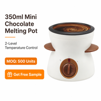 Meilleure Vente : Pot à Chocolat Électrique Antiadhésif 350ml pour Fondue DIY, Cadeau Idéal pour Fêtes et Confiseries