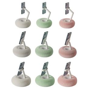 Support de téléphone et de tablette en peluche d'usine, support de bureau réglable en longueur et en angle, support de tablette paresseux pour diffusion en direct, vidéo chat - Product Image 6