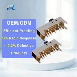 14-פין 6-מיקום דרך חור שקופית מתג מרובי-עמדה עבור חומר pvc עבור מערכות בקרה תעשייתיות - Product Image 1