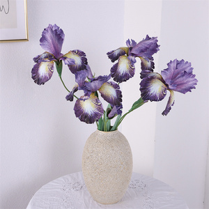<span class=keywords><strong>Iris</strong></span> artificiel de vraie touche imprimé en 3D de fleurs décoratives de haute qualité pour des événements de fête de mariage - Product Image 2