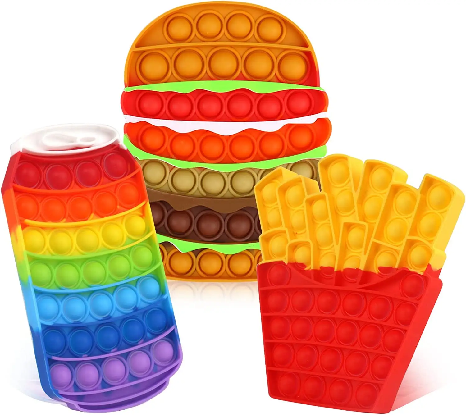 New Bulk Custom Silicone Push Pop Bubble Fidget Sensory Toy Stress Relief For Kids Adult