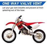 Mocell – Tuyau de ventilation universel en alliage d'aluminium de haute qualité pour bouchon de réservoir de carburant, pour motos 50cc, 110cc, 70cc, 125cc, Dirt Bikes XR