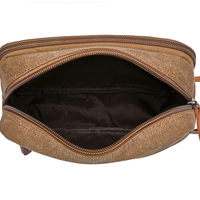 Dompet koin portabel kapasitas besar, wadah penyimpanan perlengkapan mandi banyak kompartemen, tas kosmetik perjalanan & kantor