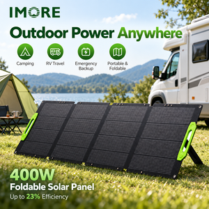 400W Travel <b>Solar</b> <b>Panel</b> 4 Fold Monocrystalline ETFE Design with MC4 for Hiking Camping and <b>Portable</b> Power Station Charging - Product Image 2