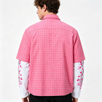 Chemises polo en coton personnalisées avec logo, pour hommes, coupe ajustée, style Chief Keef, kit sportif, tricotées, manches longues, sublimation, pour hommes