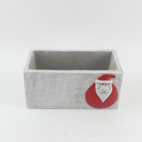 Nouveau Design Ciment Pots De Plantes De Noël Ciment Rectangle Intérieur Fleur Planteur Couverture De Noël