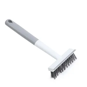 2 In 1Floor Scrub Brush Cleaning Brush With Long Handle For Bathroom Floor Glass Window Car Wiper Squeegee