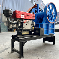 Meistverkaufter Backenbrecher PE 150x250 mit Stahlgussgehäuse, Kleiner Brecher Zerkleinert Baustellenabfälle Leicht