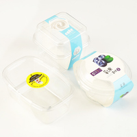 Mini Transparente PET Cupcake-Kuchenboxen Einzelne Dessert-Klare Mini-Kuchenverpackung für Einweg-Plastikbox mit Deckel