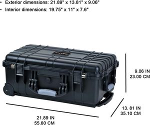 Proveedor de China, artículo promocional, <span class=keywords><strong>caja</strong></span> de <span class=keywords><strong>herramientas</strong></span> de almacenamiento <span class=keywords><strong>grande</strong></span> de alta carga negra/<span class=keywords><strong>caja</strong></span> de plástico impermeable con ruedas y asas - Product Image 2