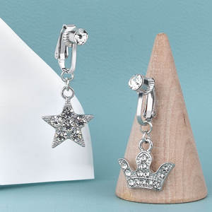 Lingchee, anillo <span class=keywords><strong>de</strong></span> <span class=keywords><strong>ombligo</strong></span> <span class=keywords><strong>falso</strong></span> <span class=keywords><strong>de</strong></span> acero inoxidable personalizado, anillos <span class=keywords><strong>de</strong></span> <span class=keywords><strong>ombligo</strong></span> sin perforación, corazón, estrella, cristal, para el cuerpo <span class=keywords><strong>Piercing</strong></span>, joyería - Product Image 4