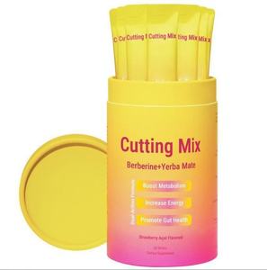 Cutting Drink Mix Berberina, Yerba <span class=keywords><strong>Mate</strong></span> y Magnesio, FOS Favorece la Señalización de Saciedad, Energía y Salud Intestinal, Sabor Fresa Açaí - Product Image 1