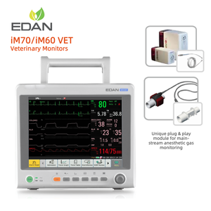 Moniteur de signes vitaux vétérinaires portable EDAN iM70/iM60 VET pour chiens, facile à utiliser, pour surveillance au chevet des patients animaux - Product Image 2