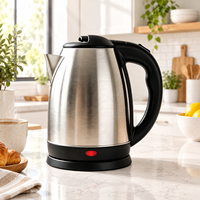 Bouilloire Électrique Portable en Acier Inoxydable 1500W, Vente en Gros Usine, OEM, Arrêt Automatique, Fonction Maintien au Chaud, Utilisation Domestique et Hôtelière