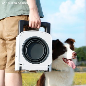 Silikon katlama kapatılabilir çanaklar ile yükseltilmiş köpek maması kaseleri ayarlanabilir yükseltilmiş köpek kase standı - Product Image 6