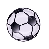 Kit de Fête de Football Jetable Professionnel : Assiettes et Gobelets en Carton pour Gâteaux et Biscuits avec Motifs en Relief – Fournitures d'Anniversaire et Décorations
