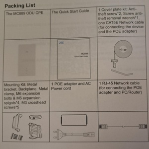 Router para Exteriores ZTE MC889 5G al por Mayor / ODU ZTE MC889 5G (RJ45 1000/2500Mb/s PoE) 5G + LTE Cat.19 para ZTE MF889 - Product Image 6